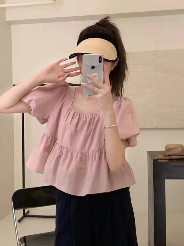[baby] Korean cotton bandage versatile blouse 8608# WTT