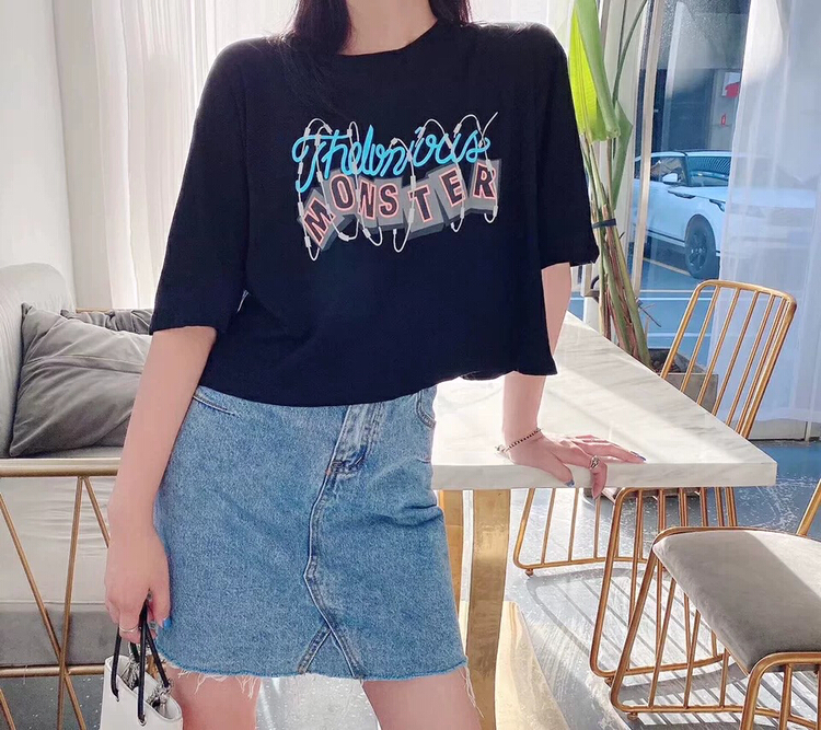 [M +] Korean version versatile slim denim skirt m8627# CLS