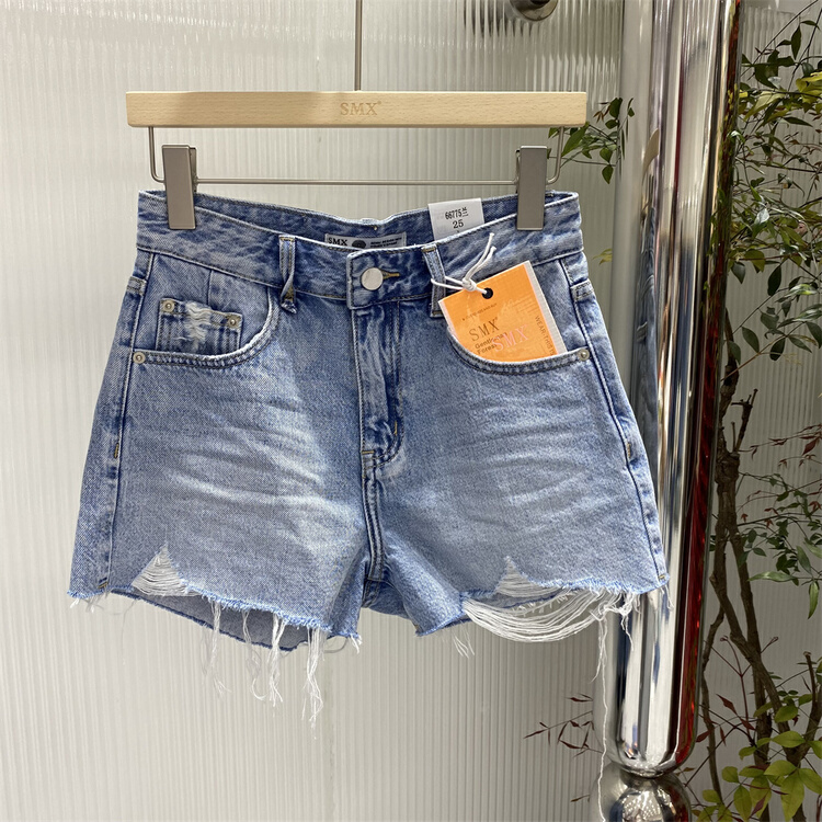 New in early summer! [SMX] classic versatile raw denim shorts ys1-66775# XJ