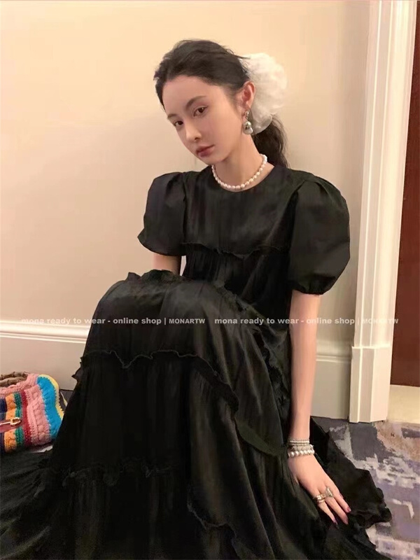 [Yan Zhen] bubble sleeve fashion lady dress 77107# PCZ