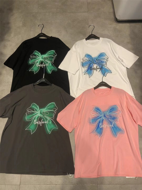 New in early summer! [didi] casual bow print short sleeve T-shirt 5120# ozq