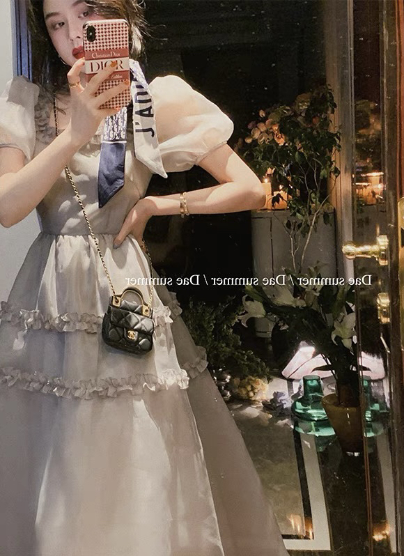 [Yingying new clothes] French gauze temperament high sense Fairy Dress 7495# Cl