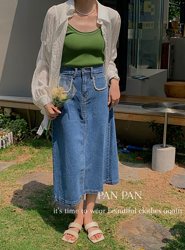 New in early summer! [Panpan] small fragrance stitched design Vintage skirt ys1-6006# cqw