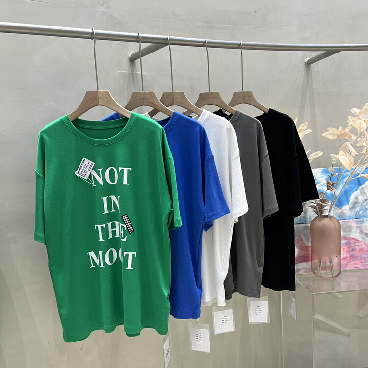 New year in early spring! [o.shazidian] Korean loose letter short sleeve T-shirt (without Brooch) ys1-88008# CSX