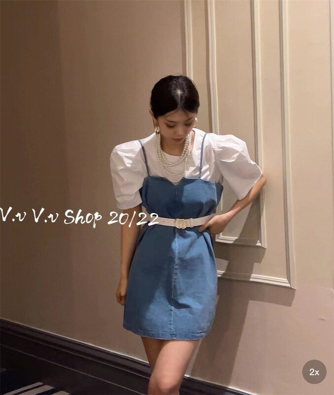[v.v] Korean Solid Color Bubble Sleeve Shirt (only for small shirts) 7236# cqw