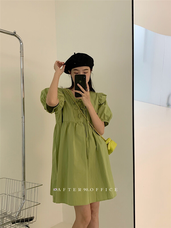 New in early summer! [after. 90] design sense: Vintage, slim and age reducing dress m2278# ll