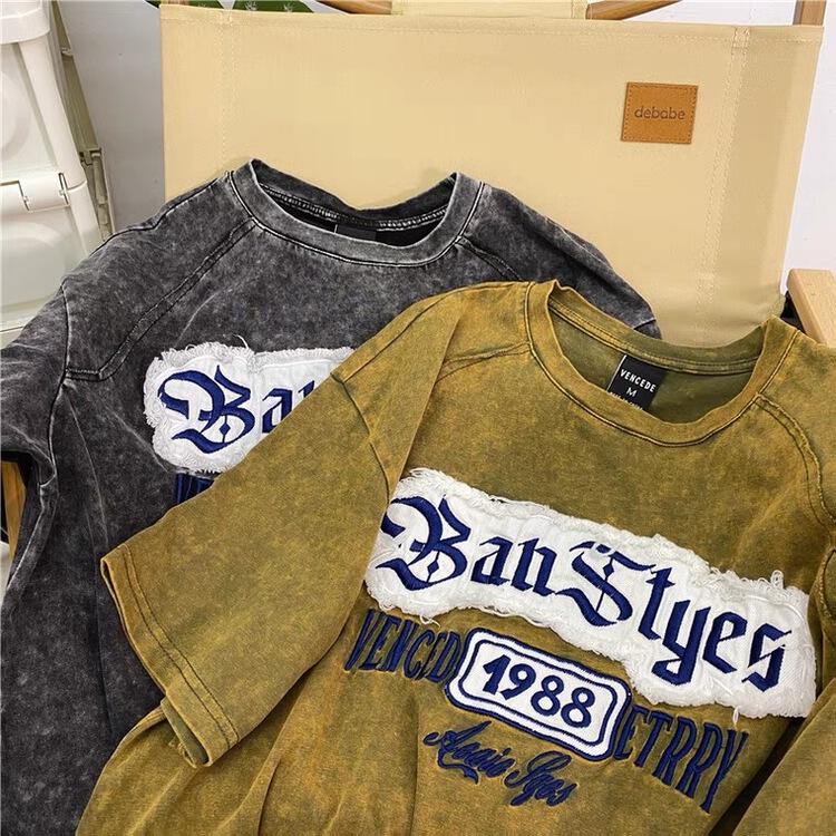 [venue] American fashion letter short sleeve T-shirt ls1022# CSX