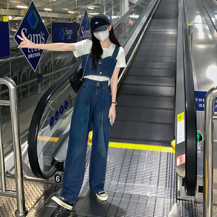 goods in stock! New year in early spring! [ten. Ten] Korean version of INS High Waist Wide Leg skinny jeans (jeans only) 813# WPL