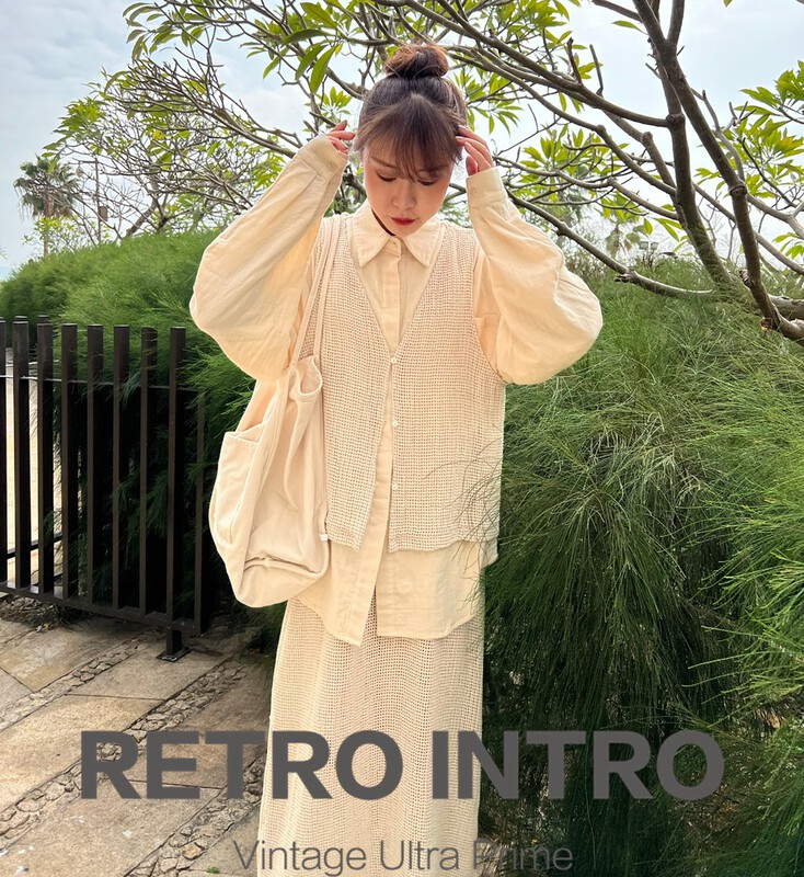 New year in early spring! [Rin] Vintage hollow woven vest r-20992# cqw