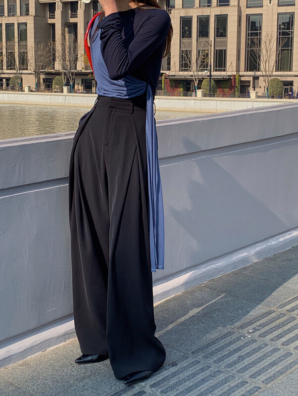 New year in early spring! [soul] three dimensional folding pleated trousers bt16013211k# CLS