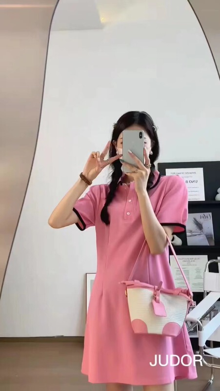[jelly house] fashion temperament contrast color doll collar dress 7096# HBx