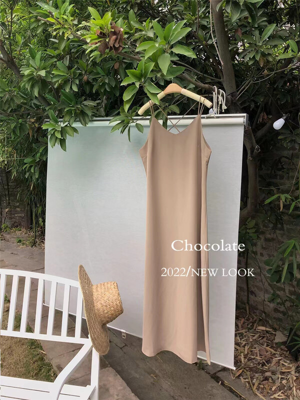 New year in early spring! [chocolate] elegant suspender dress 28008# L