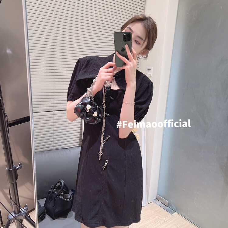 New in early summer! [Feimao Philippine cat] temperament fashion short coat + suspender sexy dress suit ym-7219# LSL