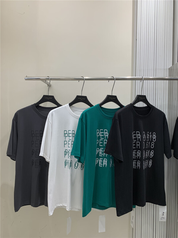 New year in early spring! [CGC] crew neck lettered print loose short sleeve T-shirt 0618# ZZL