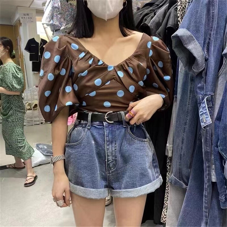New in early summer! [Yan Zhen] Korean wave point sunscreen shirt 5231# PCZ