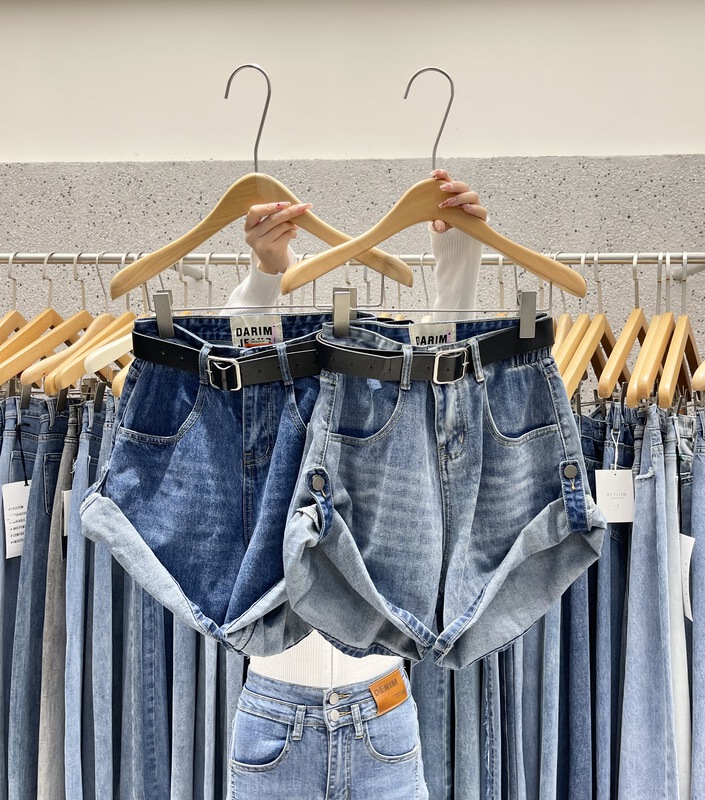 Early spring! [X1] simple style, personalized, versatile, slim denim shorts (without belt) ys1-w010# LSL