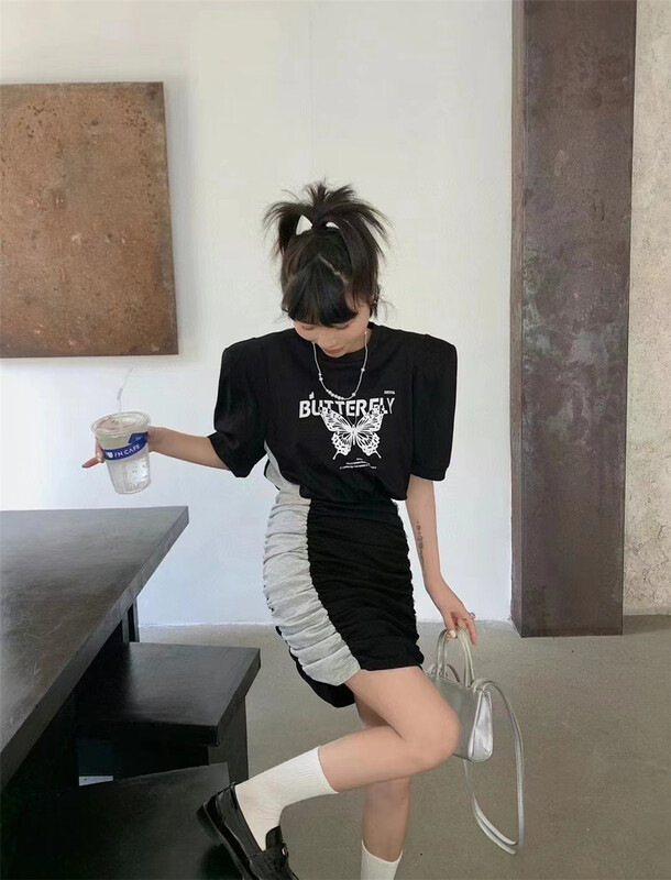 [Yu Han] Korean butterfly Pullover thin dress 3260# zyh