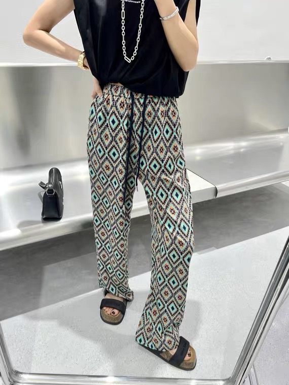 [. MS Buer] Korean Elastic Waist Wide Leg casual pants 2253# LSW