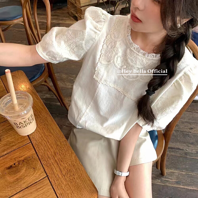 New in early summer! [hey Bella] Korean lace blouse 2579# ll