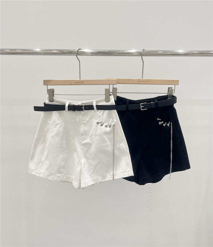 [Shufeng] Korean simple and comfortable casual shorts (with belt) 8197# LSL