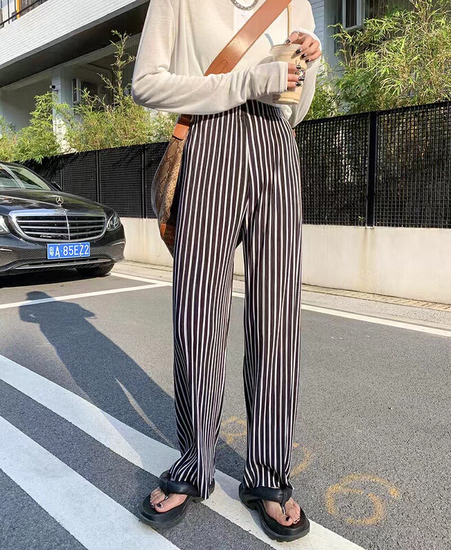 [JFT] Korean cartoon stripe casual pants 695-2# CLS