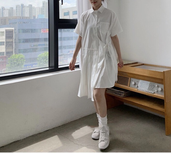 New in early summer! [baerman] irregular fashion vintage dress m9378# HBx