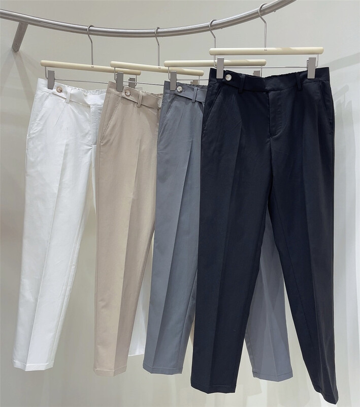 New in early summer! [small ares] comfortable and versatile solid casual pants 8818# ZZL