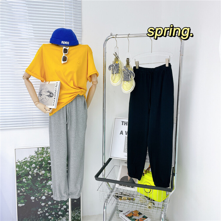 goods in stock! Cxdhh / new in early spring! [strict selection - planting grass and trees] Korean version of simple and versatile casual pants xc11-50374# zyh