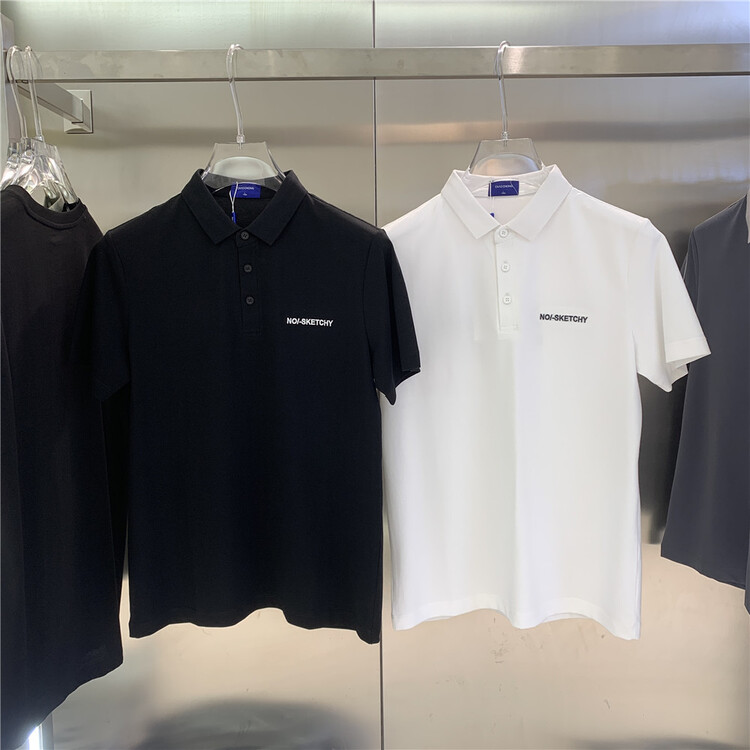 New in early summer! [aoshilong] Korean embroidered letter polo shirt cc2330# ZZL