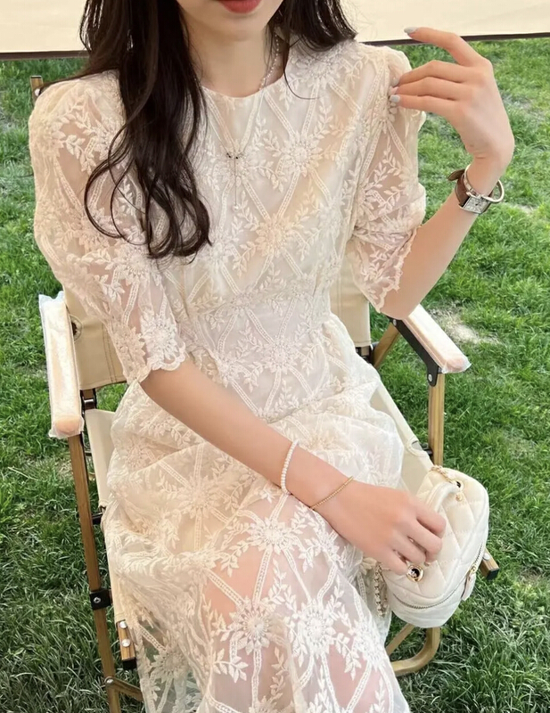 New in early summer! [JH] fashion temperament medium length dress (excluding matching) 41398# PCZ
