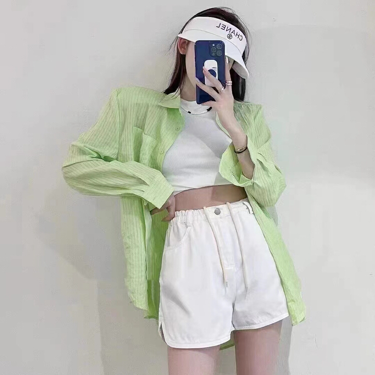 [queen] Korean versatile loose casual shorts (with waist rope) a19856# ozq