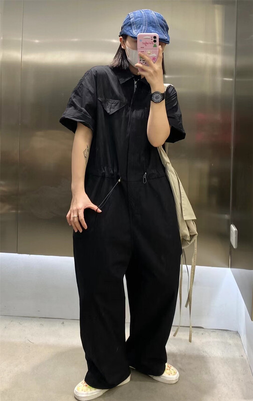 [we family] Korean drawstring comfortable Jumpsuit 2216# L