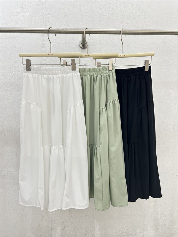 [Kexin] elastic waist Korean slim skirt 6163# LSL