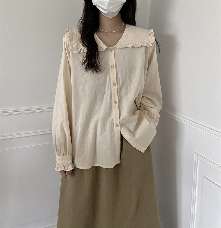 New year in early spring! [NZJ] basic versatile baby collar shirt 820026# XYY