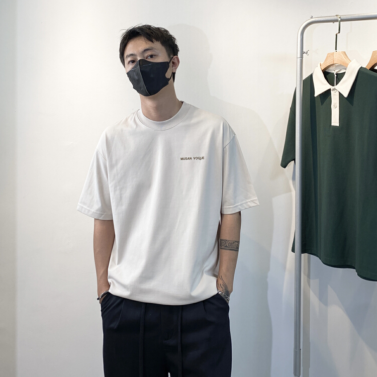 [TPY] Korean fashion trend letter short sleeve T-shirt 6151# ZZL