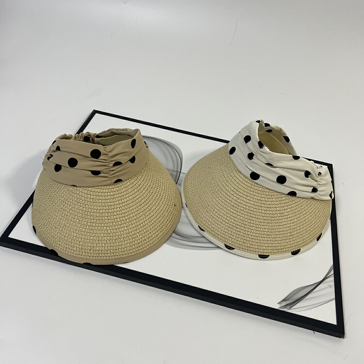 [aestheticism hat industry] wave point straw sun shading hat 3165# LSL