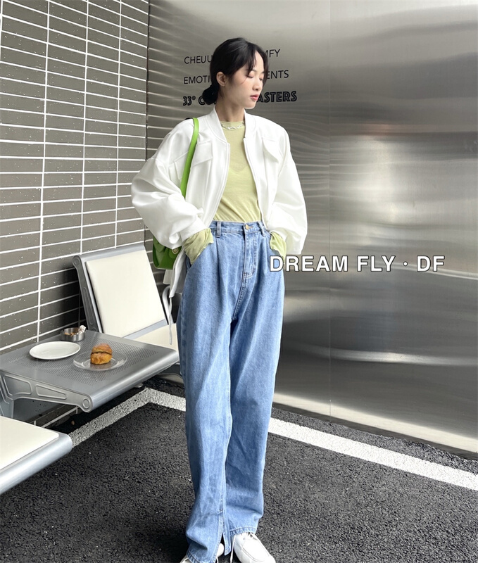 New year in early spring! [dream fly] simple casual waist closing short coat 61116# XJ