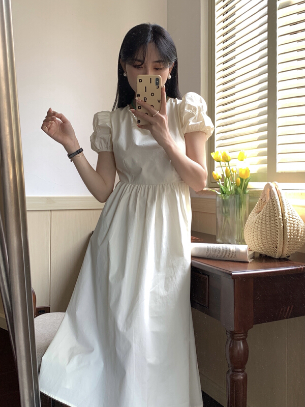 goods in stock! New in early summer! 【5】 Backless care machine cute dress 6631# L