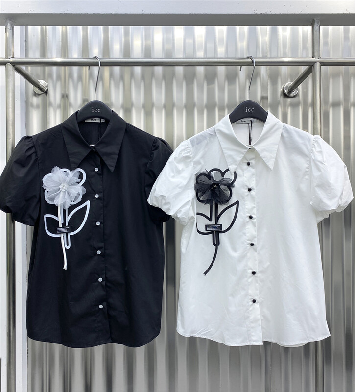 New in early summer! [ICC] short sleeve button up Korean shirt 6625# WTT