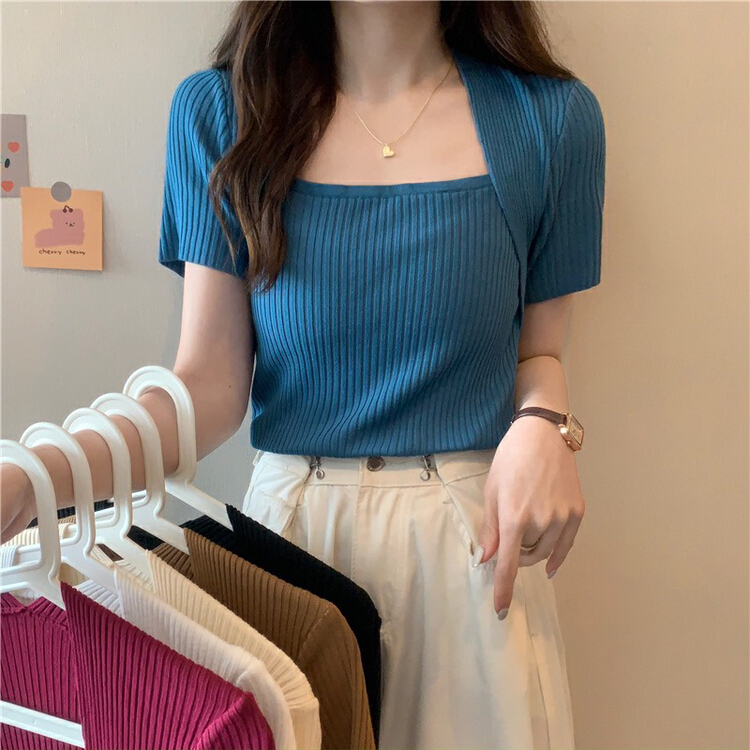 New year in early spring! [F.P.] French Vintage fake two-piece sweater 5508-1# HBx