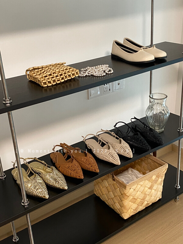 Live broadcast ⑤! [moment with you] low heeled sandals with a sense of minority fashion design (randomly distributed in the box) d9101# LSW