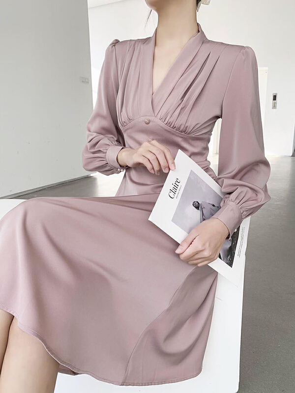New year in early spring! [style] acetate satin dress 8225# JJ