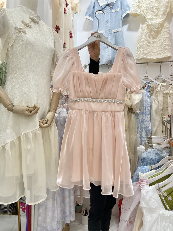 [MQL] princess style nail Diamond Fashion bubble sleeve dress 539# CSX