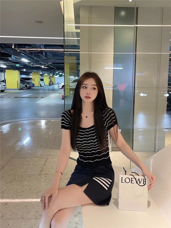 [koumiya] Korean slim slim striped sweater 3029# PCZ