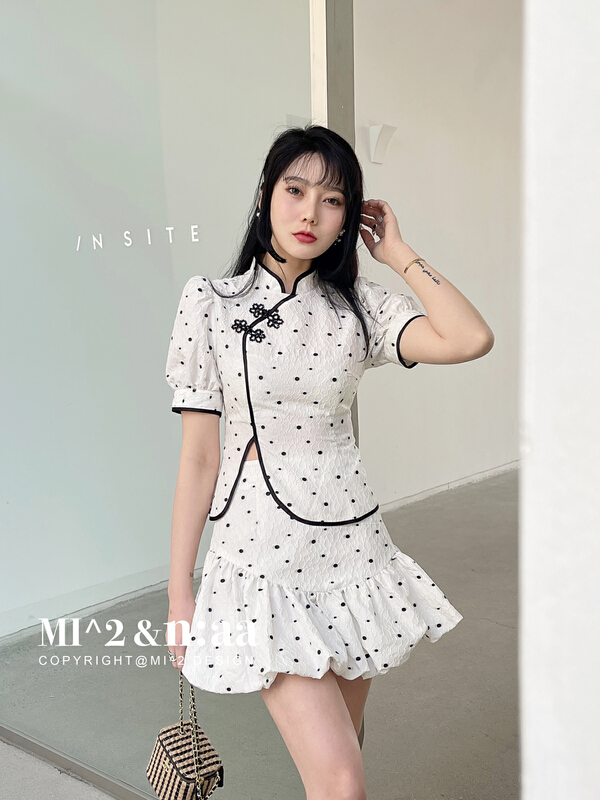 goods in stock! [mi2] simple and comfortable blouse + lady skirt set b6248# JJ