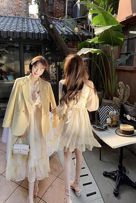 goods in stock! New year in early spring! [are studio] French style V-neck Ruffle waist dress 9695# WPL