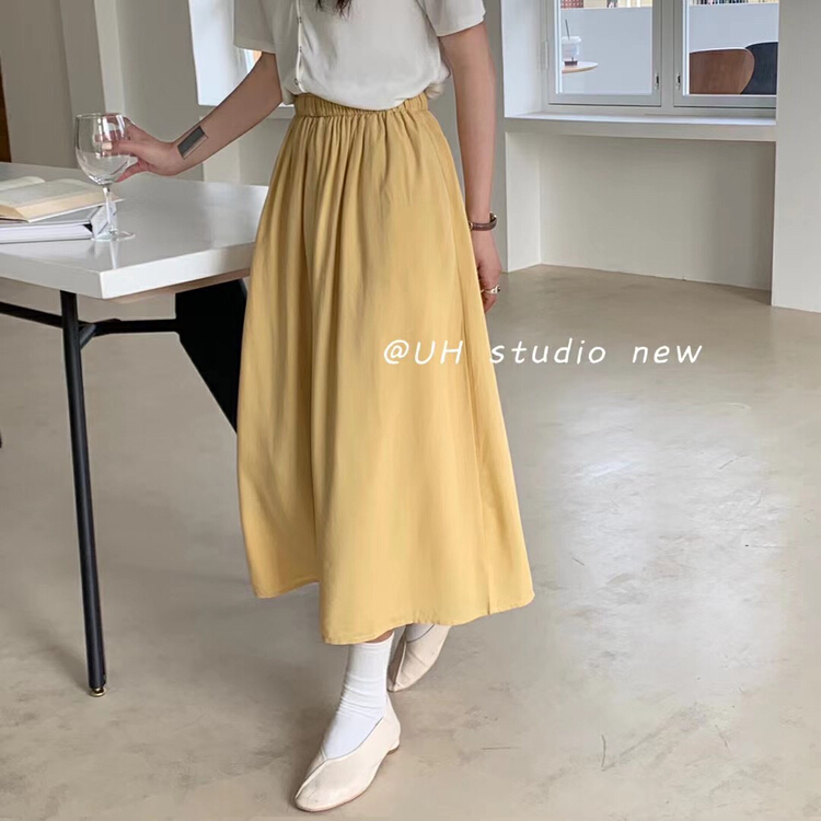 In early summer! [uh] Korean fresh and versatile slim skirt 6671-1\hjy