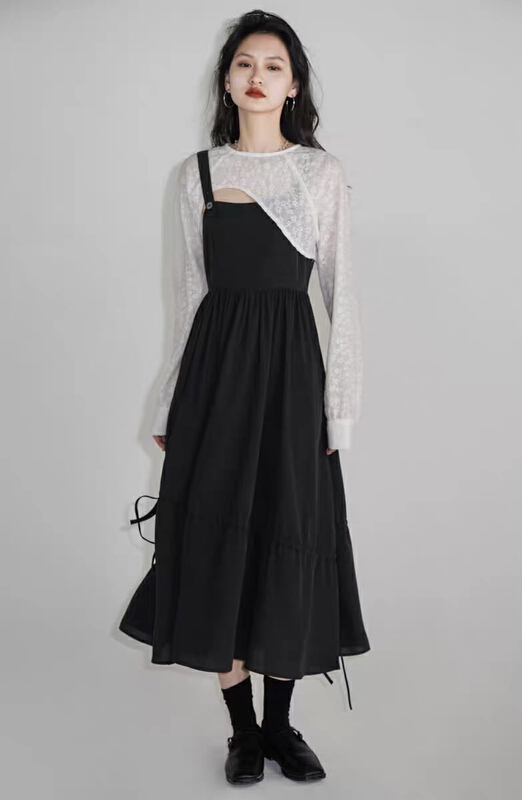 New year in early spring! [jun.t] simple and versatile blouse + slim dress two-piece suit (excluding matching) 5603# PCZ