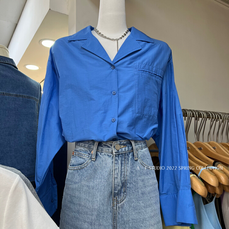 New year in early spring! [AF] Korean versatile Pocket Shirt 90128# XYY