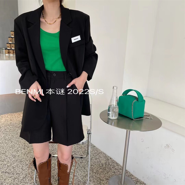 New year in early spring! [Ben. Mi mystery] fashion temperament solid color suit 1050# ll